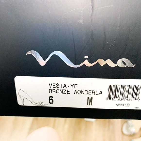 Nina vesta bronze peep toe pump 6 - Picture 2 of 7